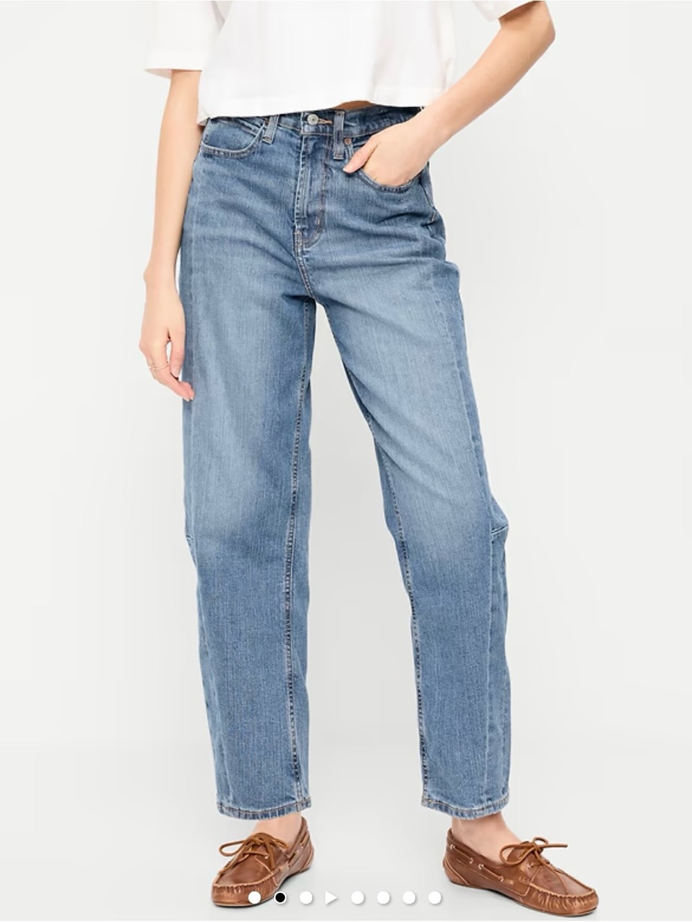 Old Navy High-Rise Barrel Jeans